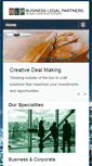 Mobile Screenshot of bizlegalpartners.com