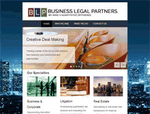 Tablet Screenshot of bizlegalpartners.com